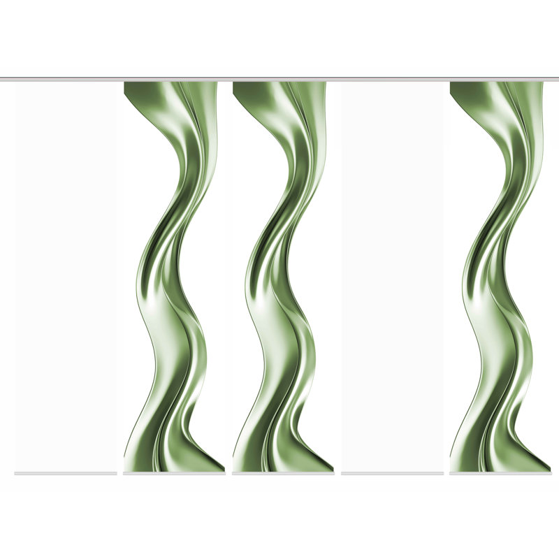Room Darkening Sliding Panel, Green