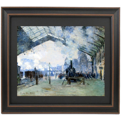 L'arrivée du train de normandie, gare Saint-Lazare par Claude Monet