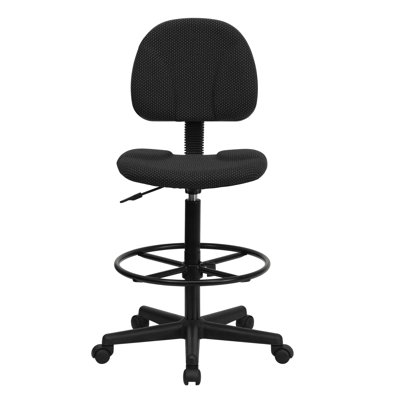 Blue Elephant Twill Drafting Chair