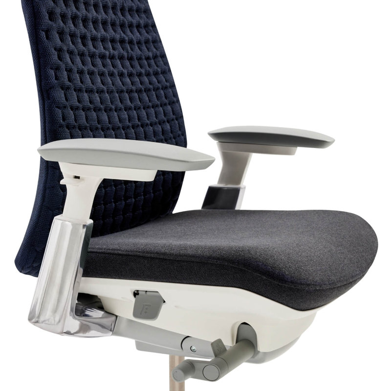 Haworth Fern Digital Knit Task Chair, No, Navy