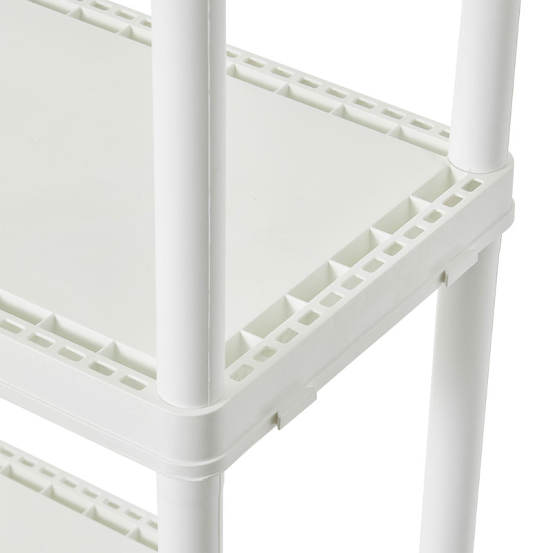 White 4-Shelf Kids Storage Organizer