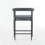 De 2 tabourets de café modernes, tissu bouclé avec structure en métal et tabourets de bar ergonomiques et pratiques, style élégant et confortable-1543550520
