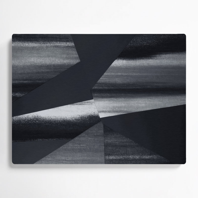 Minimalisme 69, art mural en métal noir, H 11 po x l 14 po