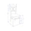 Chaise d'appoint en bois massif Arthemus-933248927