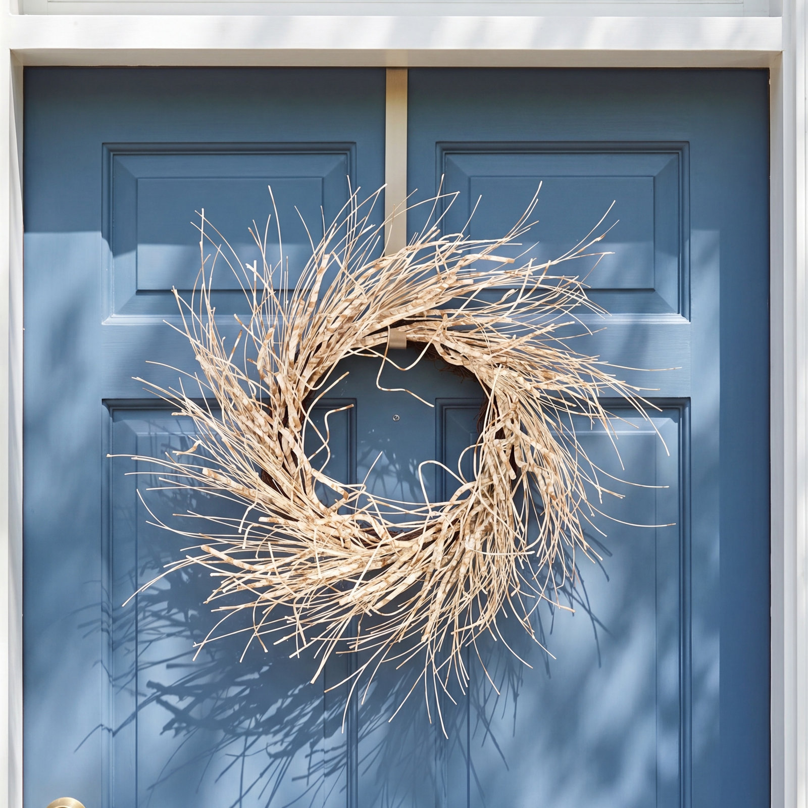 26" Handcrafted Birch and Grapevine Everyday Wreath