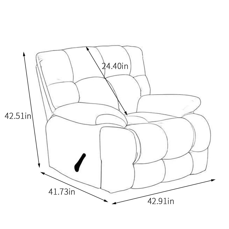 Fauteuil inclinable pivotant en similicuir Tammela, Vert