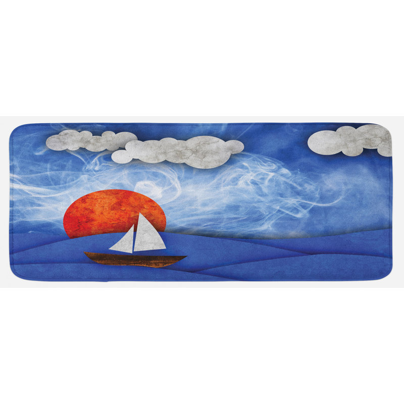 Tapis de cuisine nautique