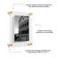 Clear UV-Grade Acrylic Modern Floating Picture Frame - Gold-29005375