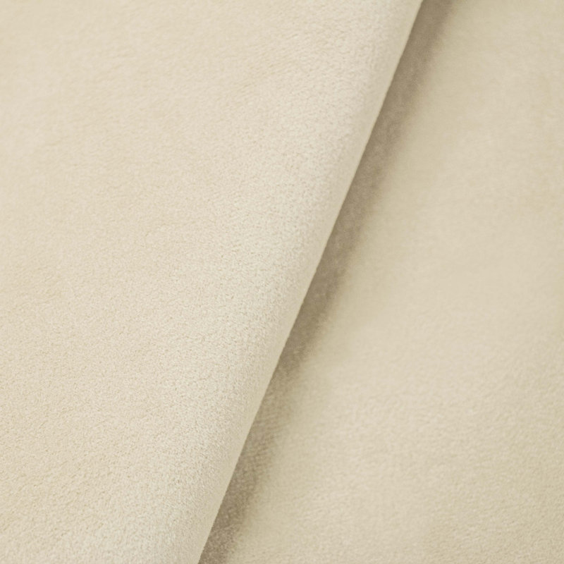 Lit tapissier standard en coton Marquise, Très grand californien, Velours perle classique