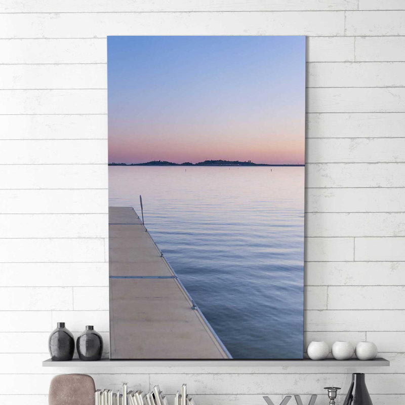 Doux coucher de soleil doux - reproduction de photo, H 39,5 po x l 27,5 po x P 0,75 po, Encadrement argenté