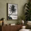 Leaning Palm Coastal - Wrapped Canvas-482865871-482865874