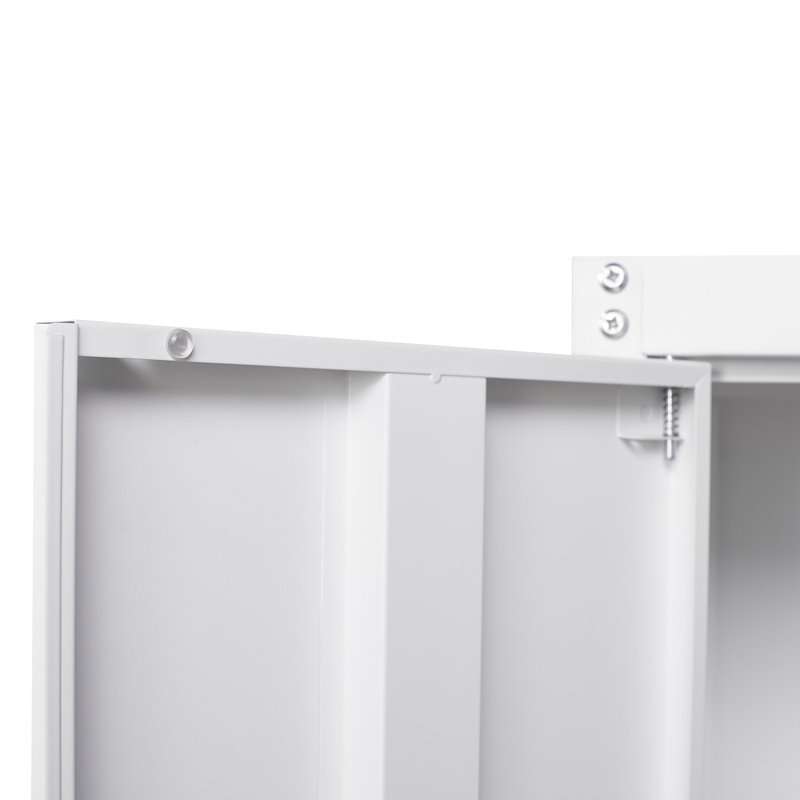 Sieglinde Steel Bathroom Cabinet, White