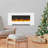 Cambridge Wall Mount Electric Fireplace Heater with Remote Control for Indoor Use in Living Room, Bedroom, Home Office-24263556-24289251