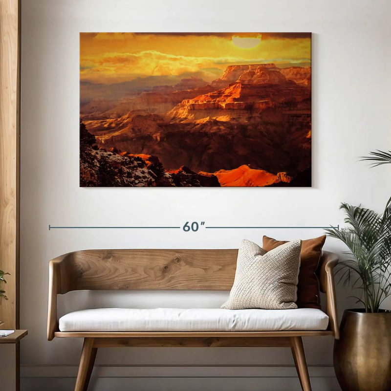 Alvord Breathtaking Canyon Sunset, 32" H x 48" W
