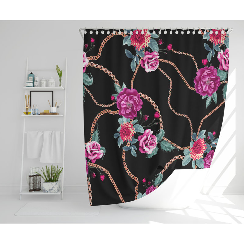 Neely Polyester Shower Curtain, 177cm H x 177cm W