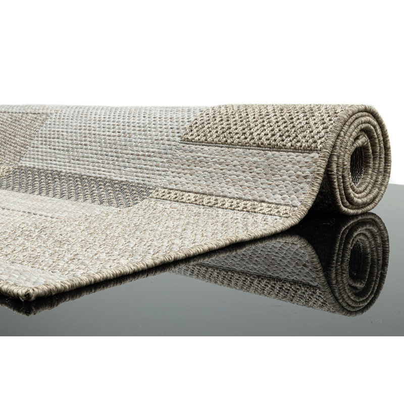 Brown/Beige Indoor/Outdoor Rug, Rectangular 230 x 330cm