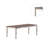 Transitional Style 1Pc Dining Table W 2X Leaves Rectangle Table Kitchen Dining Room