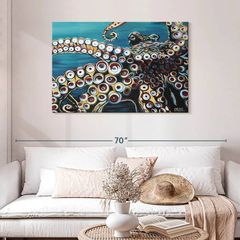 Wild Octopus I, 30" H x 45" W
