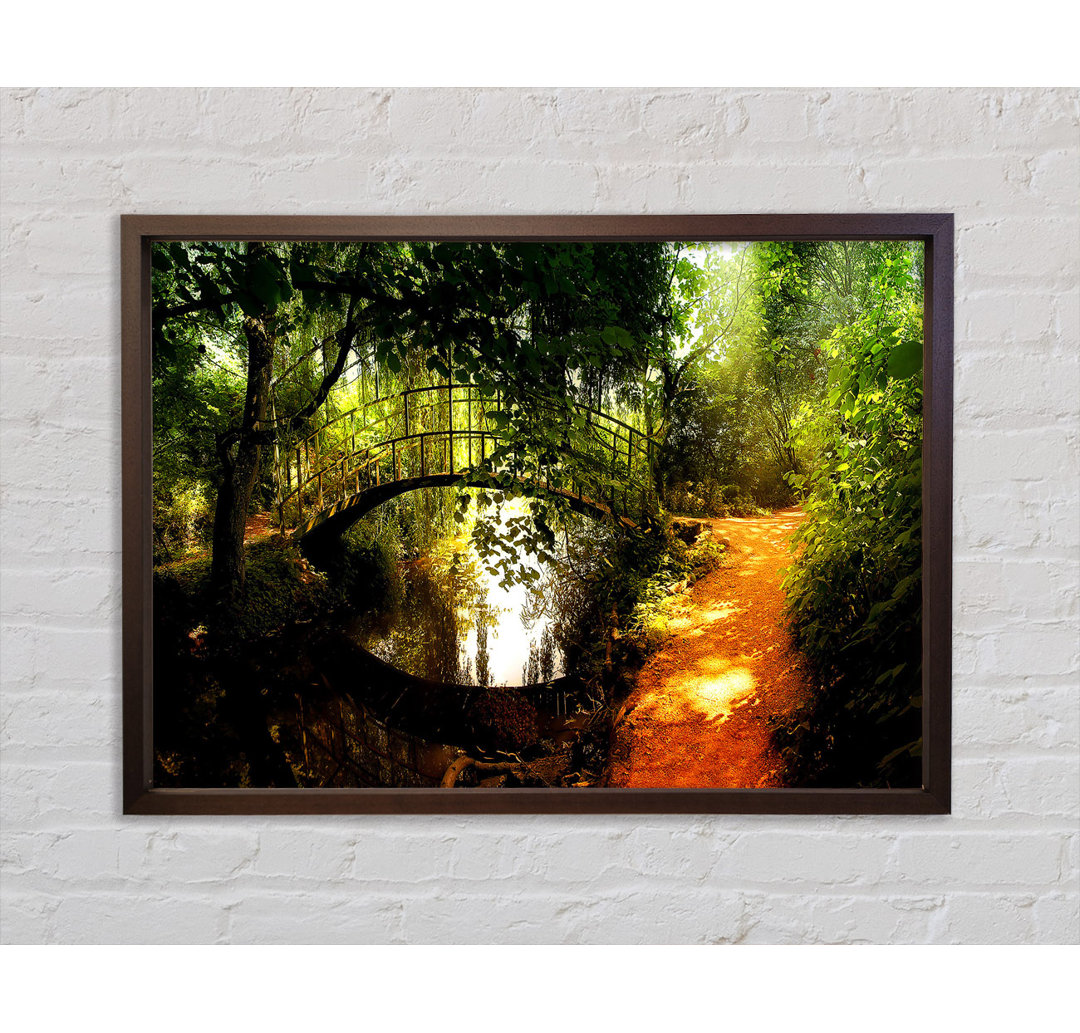 Arched Bridge Reflections - Single Picture Frame Kunstdrucke auf Leinwand