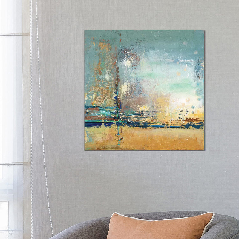 " Adventure II " by Patricia Pinto, No Mat, 26" H x 26" W x 1.5" D, Wrapped Canvas