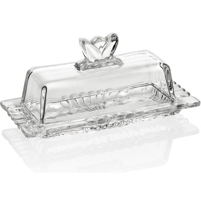Plat à beurre en verre Frostley