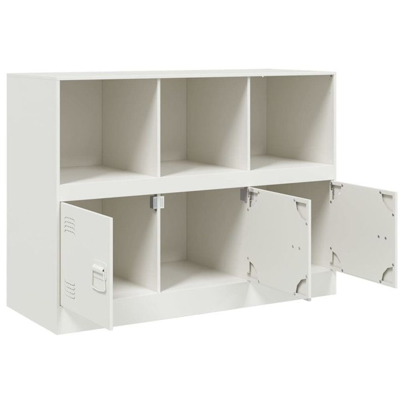 Analice Steel Accent Cabinet, White