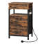 40cm W Metal Bedside Table
