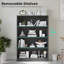 Bibliothèque pour bibliothèque de bureau à 4 tablettes de 48 pouces de hauteur pour bibliothèque de salon moderne à 4 niveaux-317503874