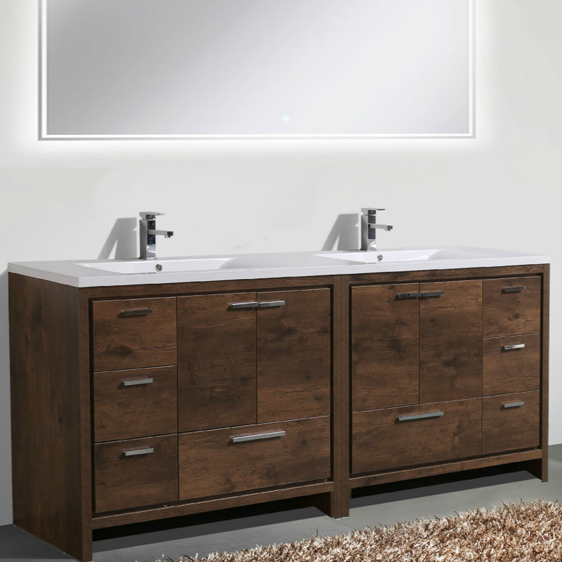 Ensemble de meuble-lavabo double 83 po Bobijo
