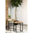 Coaster Furniture Adger 2-piece Hexagonal Nesting Tables Natural and Black