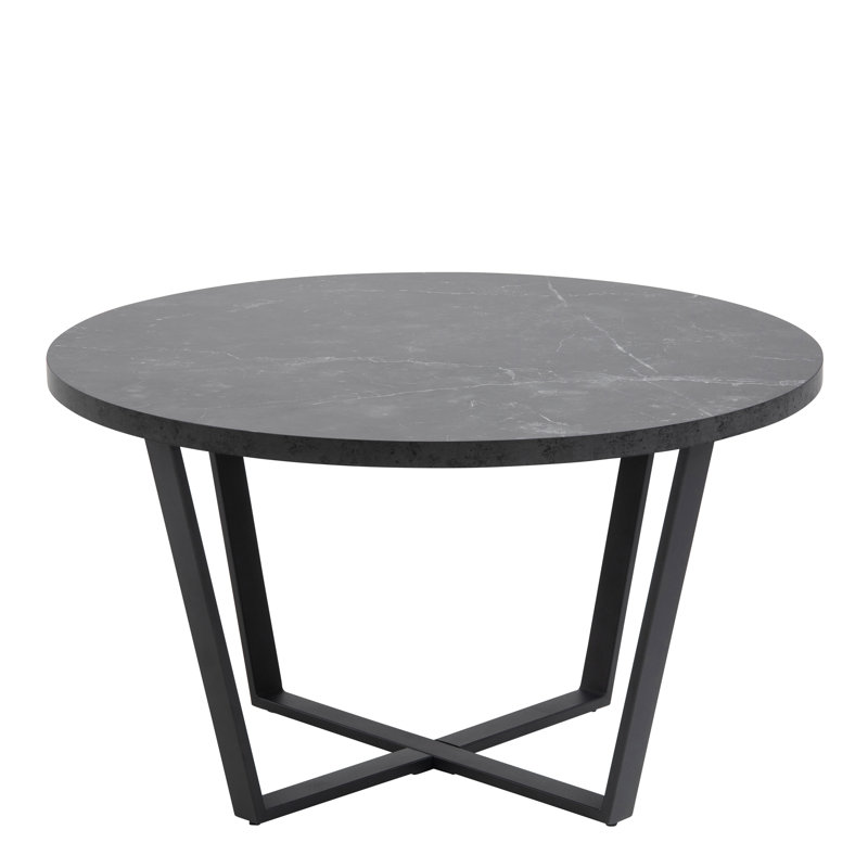Jantzen Cross Legs Coffee Table, Black/Gray