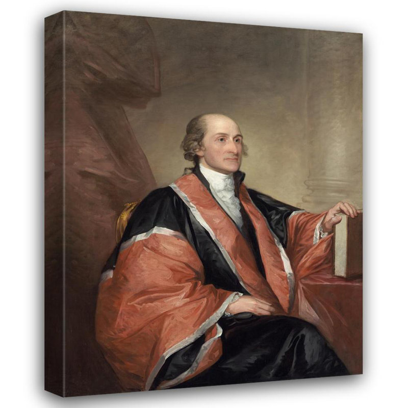 "John Jay" by  Gilbert Stuart - Gallery Wrap Canvas Wall Art, 48" H x 33" W