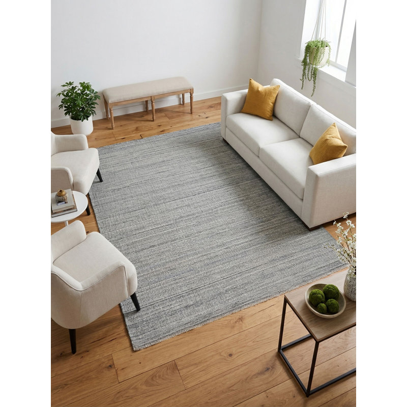 Rava Handmade Kilim Striped Area Rug, Rectangle 10' x 14'