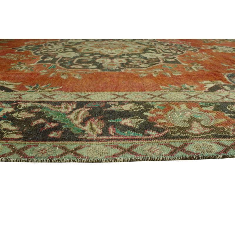 Tapis rouille rétro vieilli Kavonta