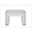 Tabouret de coiffeuse en simili-cuir ivoire Nysa