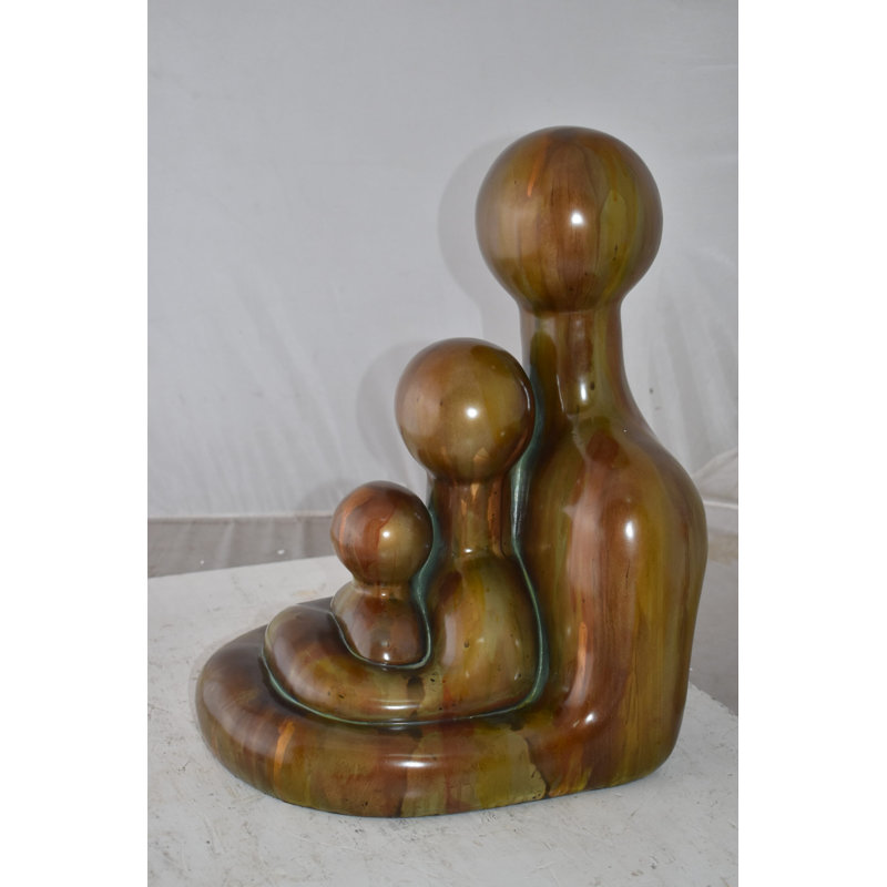 Statue en résine Waveline Contemporary Family Embrace: 13 po x 14 po x H 19 po