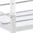 Modern Bar Cart With Mirrored Glass Shelves And Rolling Casters For Stylish Serving And Decor