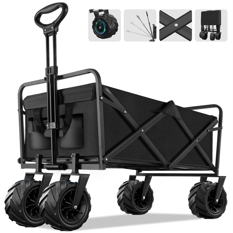 Heavy Duty Garden Carts, Black