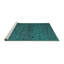 Tapis turquoise lavable à la machine Abstract 5361-2071341291