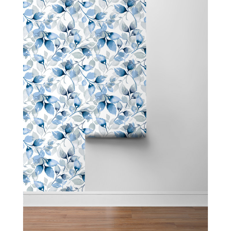 Papier peint auto-adhésif Luxe Haven, Bleu lagune
