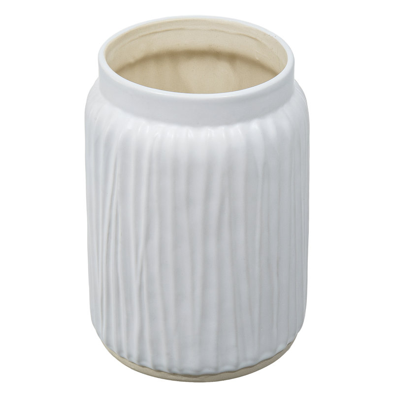 Porte-ustensiles de cuisine en céramique blanche