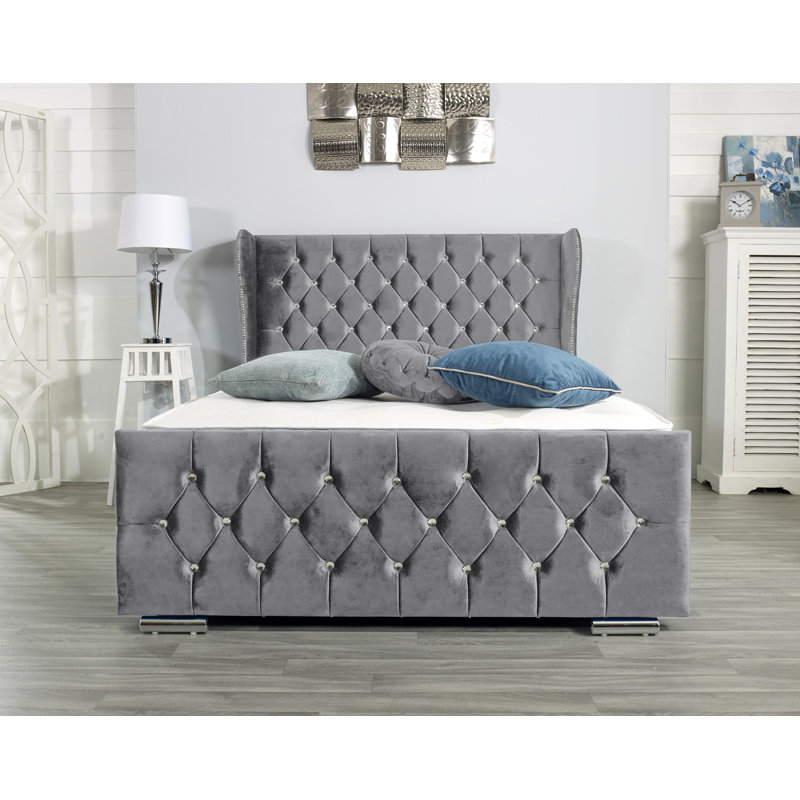 Lamberton Upholstered Bed Frame, Super King (6'), Charcoal