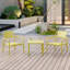 Ensemble 2 pièces de chaises simples et de tables basses en PP - Mobilier polyvalent intérieur / extérieur (sans chaises d'assemblage, table facile à installer) - Polypropylène-2004338890