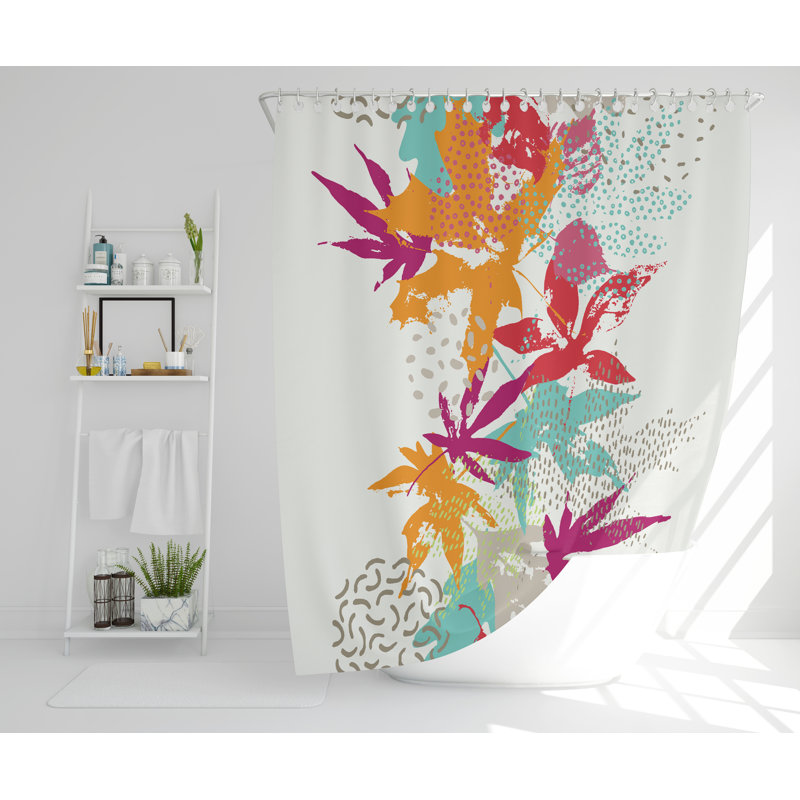 Burrillville Polyester Shower Curtain Set, 177cm H x 177cm W