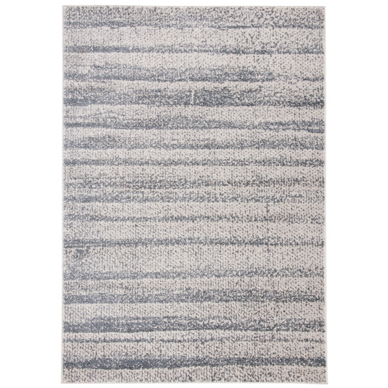 Carnegie Elegance Hand-Knotted Gray Area Rug - 5'1" x 7'6"
