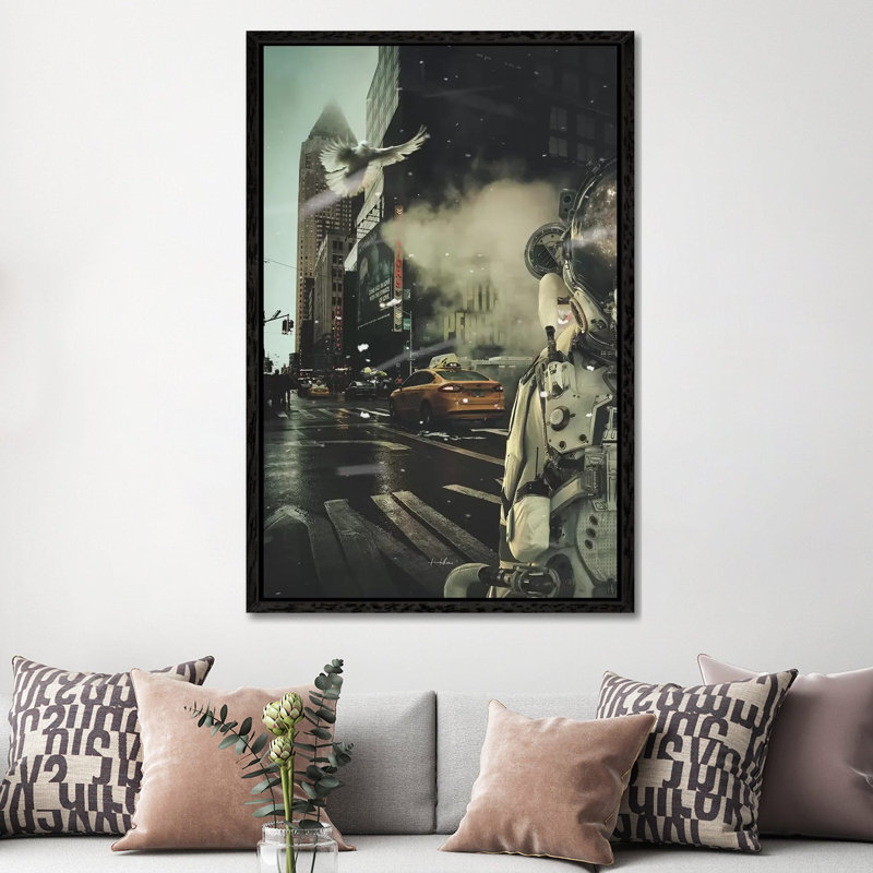 Loner by Rob Hakemo - Print on Canvas, Black Framed, 152.5 cm H x 101.5 cm W