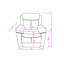 Fauteuil inclinable blanc avec lumière DEL Blanche