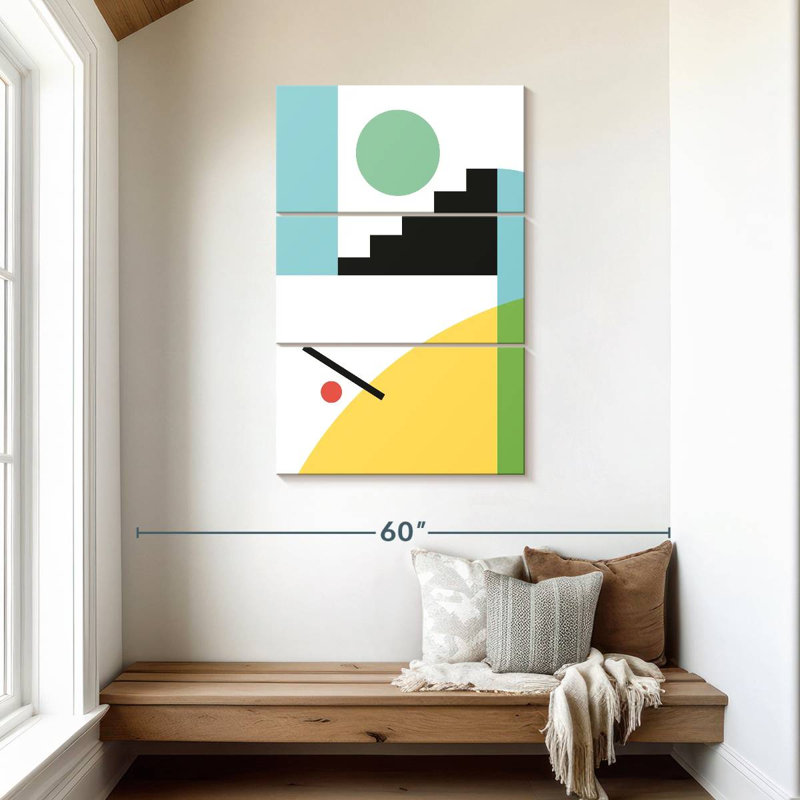 Avery Geometric Composition I, 45" H x 28" W