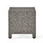Table d'appoint - table d'appoint cubique en fer et en fer noir, 18 po x 18 po x 18 po, fer à repasser élégant et sans assemblage 18 po x 18 po x 18 po