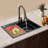 Stainless Steel Sink With Knife Holder